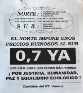 0’7% POR JUSTICIA Y DIGNIDAD, por Alfonso Ibáñez Enciso, socio colaborador de ASA en Huesca