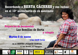 ACTO HOMENAJE A BERTA CÁCERES
